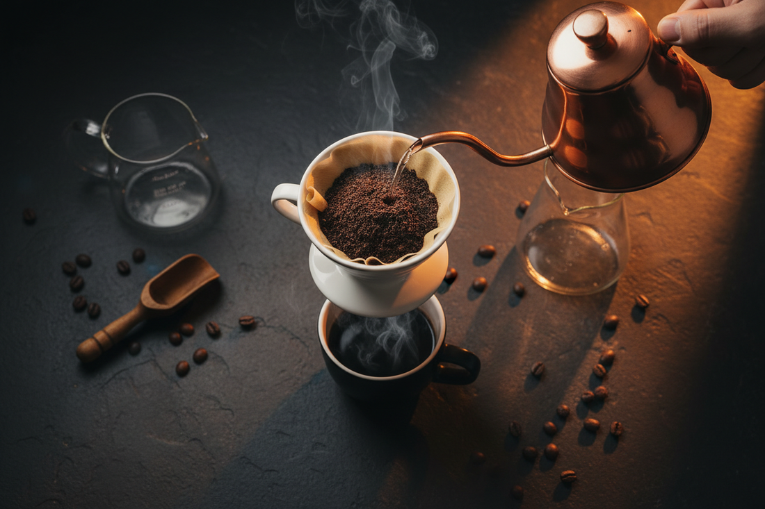 Various methods of brewing Switchyard Blend coffee