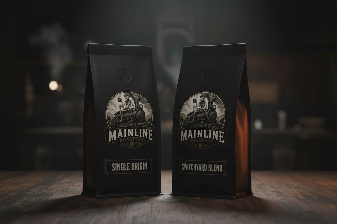 single-origin coffee beans and blended coffee comparison